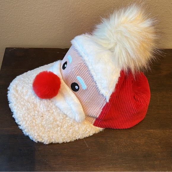 Holiday Time Santa claus Sherpa Hat New Christmas Accessory cap - Picture 5 of 6